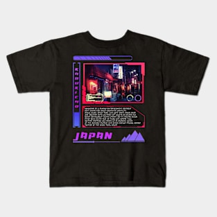 Japan Cyberpunk - Front View Kids T-Shirt